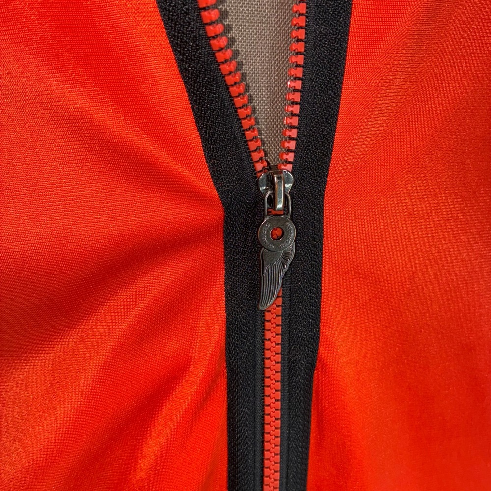 Sean John Mens Track Jacket Orange Full Zip Bomber Style Logo Size XL - Picture 5 of 9